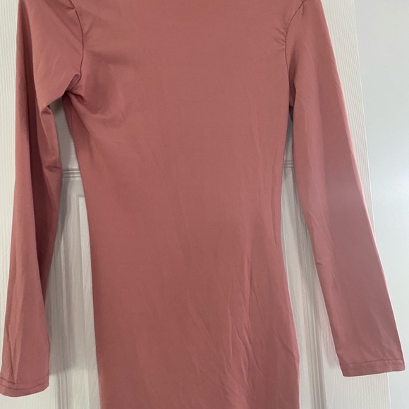 Mauve bodycon long sleeve dress - Picture 2 of 2